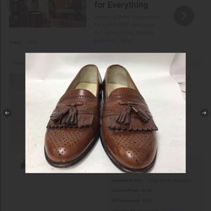 Bally Men’s Brown Tassel loafers size 8D
